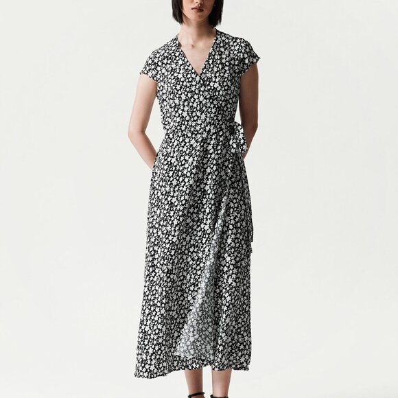 & Other Stories Dresses & Skirts - NWT & Other Stories Printed Midi Wrap Dress